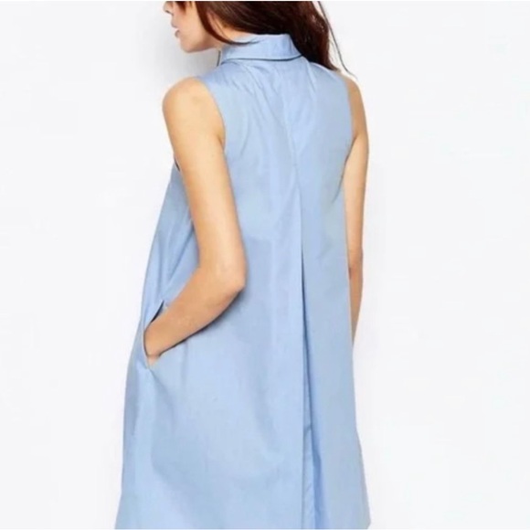 ASOS sleeveless A-line shirtdress size 4 - Picture 2 of 8